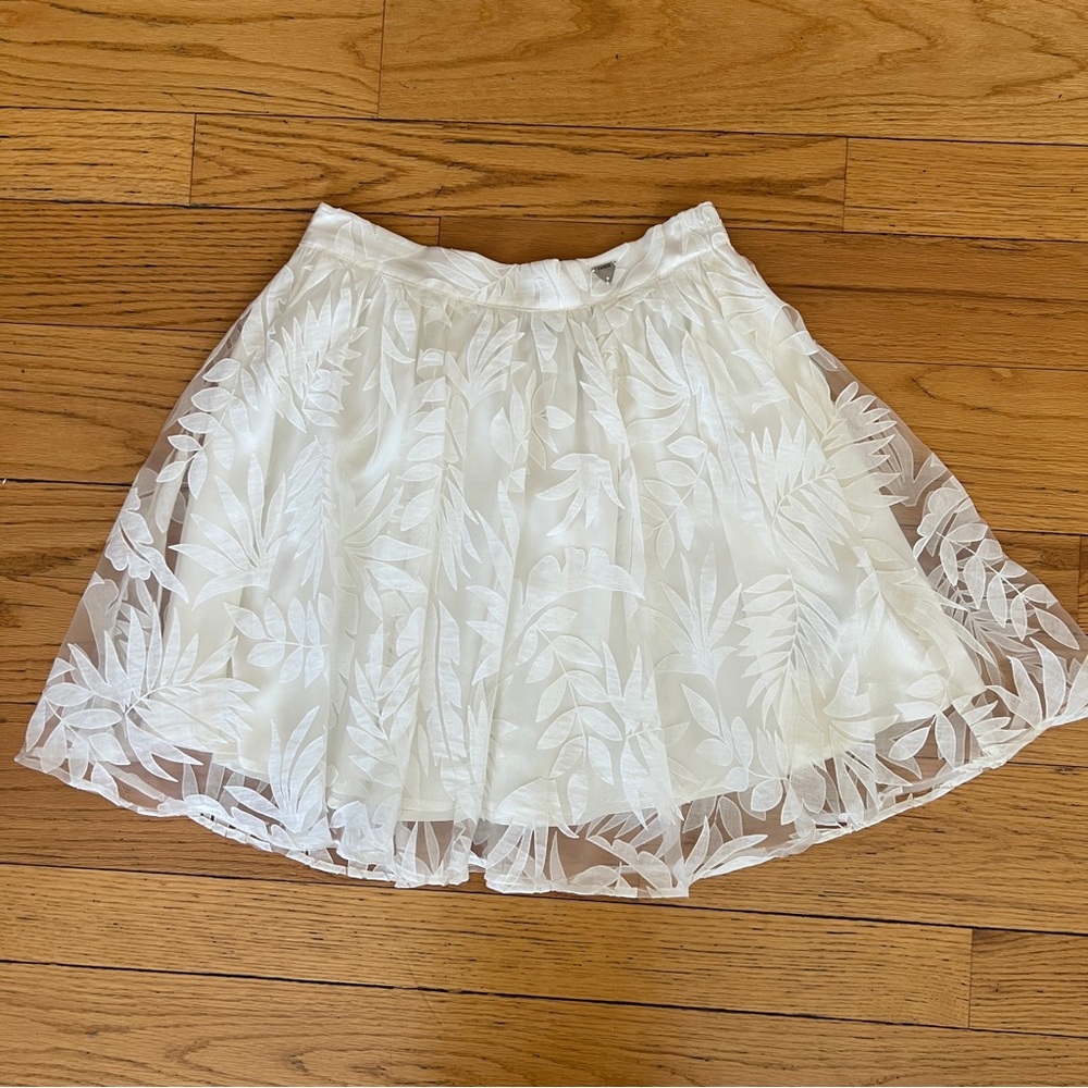 VTG Guess White Floral Skirt